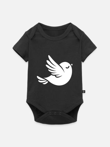 Taube - Baby Premium Kurzarmbody - Schwarz