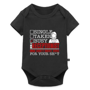 Receptionist Being A Receptionist - Baby Premium short-sleeve bodysuit - black - Front