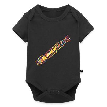 Oboe Geometric - Baby Premium short-sleeve bodysuit - black - Front