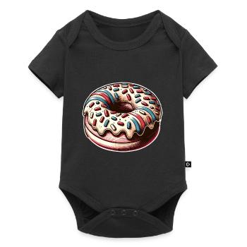 Doughnut - Baby Premium short-sleeve bodysuit - black - Front