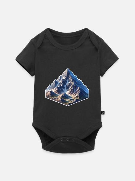 Berg - Baby Premium Kurzarmbody - Schwarz