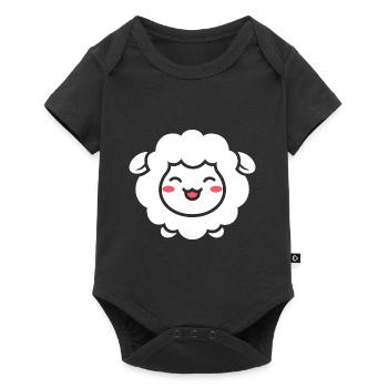 Sheep - Baby Premium short-sleeve bodysuit - black - Front
