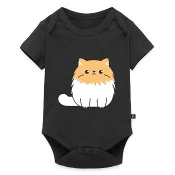 Persian cat - Baby Premium short-sleeve bodysuit - black - Front