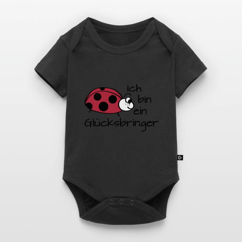 Marienkäfer "Ich bin ein Glücksbringer" Baby Premium Kurzarmbody