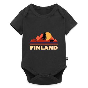 Finland - Baby Premium short-sleeve bodysuit - black - Front