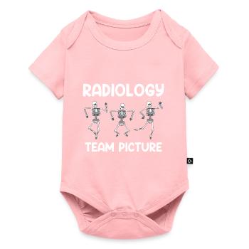 Radiologie équipe photo technologue IRM radiologie - Body à manches courtes Premium Bébé - rose - Devant