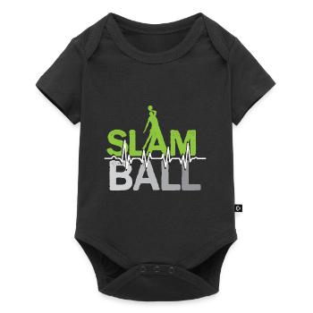 Slam Ball Slamball Basketball Basketballer Sport - Baby Premium Kurzarmbody - Schwarz - Vorne