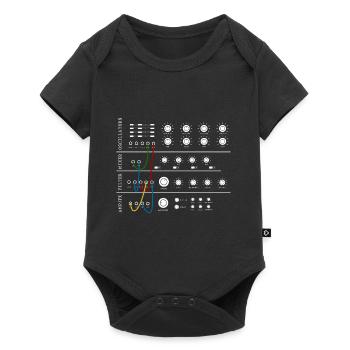 Modular Synthesizer Analog Music Producer - Baby Premium short-sleeve bodysuit - black - Front