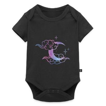 Pastel Goth Moon Cute Moon Art - Baby Premium short-sleeve bodysuit - black - Front