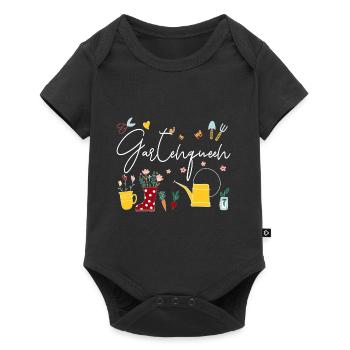 Garten Mama Kleingarten Anfänger Kleingärtnerin - Baby Premium Kurzarmbody - Schwarz - Vorne