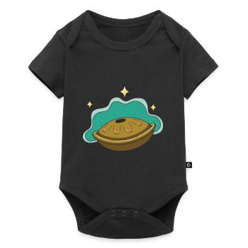 Handpan Music Instrument Gift - Baby Premium short-sleeve bodysuit - black - Front