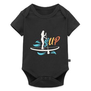 SUP Rétro Stand Up Paddle Boarding - Body à manches courtes Premium Bébé - noir - Devant