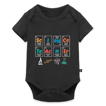 Tableau périodique des professeurs de sciences - Body à manches courtes Premium Bébé - noir - Devant