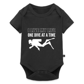 Live My Life Professional Diver Gift - Baby Premium short-sleeve bodysuit - black - Front