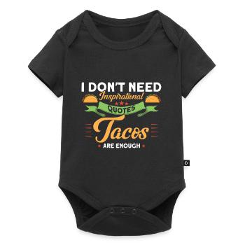 Taco Tacos Mexicain Fast Food Cadeau - Body à manches courtes Premium Bébé - noir - Devant