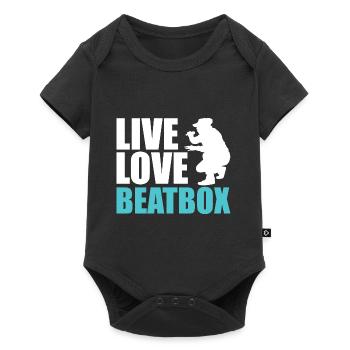 beatboxer live love beatbox - Music Percussion - Baby Premium short-sleeve bodysuit - black - Front