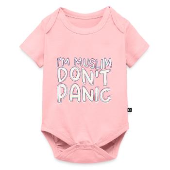 I am Muslim Don't panic / Islam, Koran, Mosque - Baby Premium short-sleeve bodysuit - rose - Front