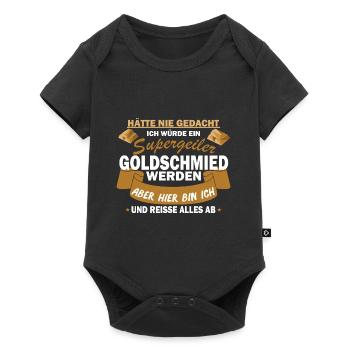 Goldschmied Schmiedekunst Handwerker Geschenk - Baby Premium Kurzarmbody - Schwarz - Vorne