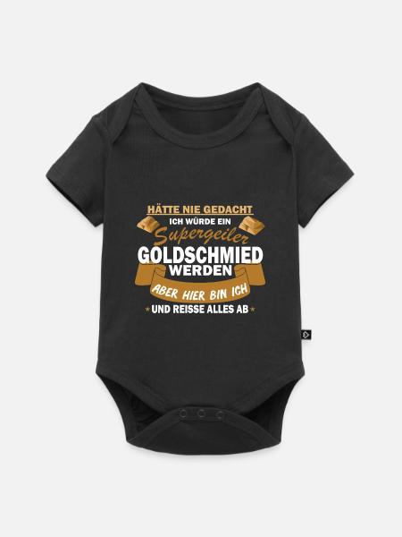 Goldschmied Schmiedekunst Handwerker Geschenk - Baby Premium Kurzarmbody - Schwarz