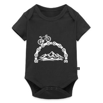 Cycling Bike Bicycle Sport Cycling Biker Cycling - Baby Premium short-sleeve bodysuit - black - Front