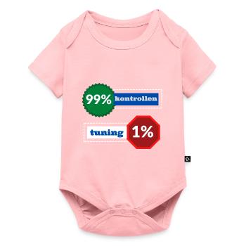 1% Tuning 99% Kontrollen - Baby Premium Kurzarmbody - Rosa - Vorne