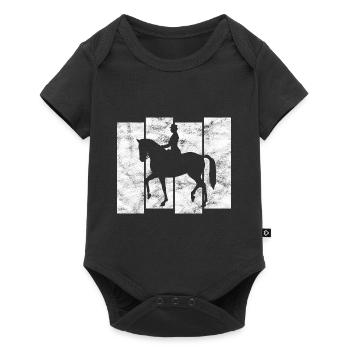 Dressage Équitation Cavaliers de dressage Équitation Équitation - Body à manches courtes Premium Bébé - noir - Devant