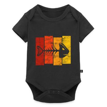 Fishbones for anglers, fishermen and children | Pisces - Baby Premium short-sleeve bodysuit - black - Front