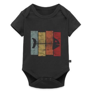 for anglers, fishermen and children | Pisces - Baby Premium short-sleeve bodysuit - black - Front