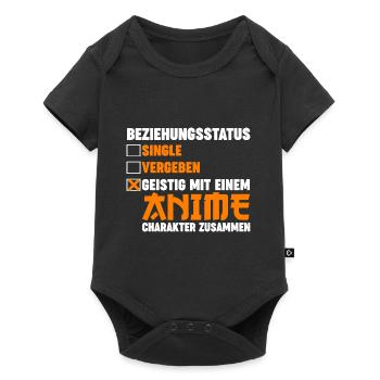 Beziehungsstatus Anime - Baby Premium Kurzarmbody - Schwarz - Vorne
