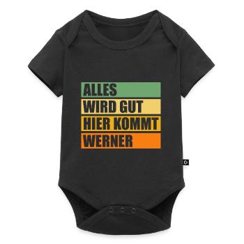 Werner - Baby Premium Kurzarmbody - Schwarz - Vorne