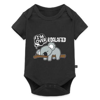 Koala Koala I Am Over Koalafied - Baby Premium short-sleeve bodysuit - black - Front