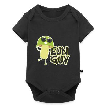 Guy Fun Fungi Mushroom - Baby Premium Kurzarmbody - Schwarz - Vorne