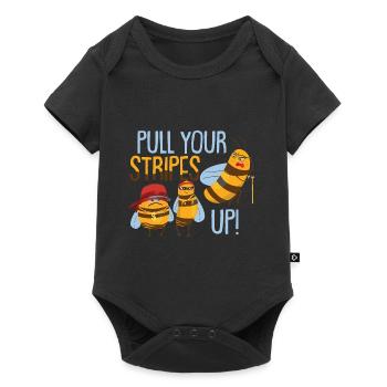 Funny Bee Lover Kids Honey Bee - Baby Premium short-sleeve bodysuit - black - Front