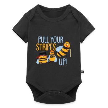 Funny Bee Lover Honeybee Bee Bumblebee - Baby Premium short-sleeve bodysuit - black - Front