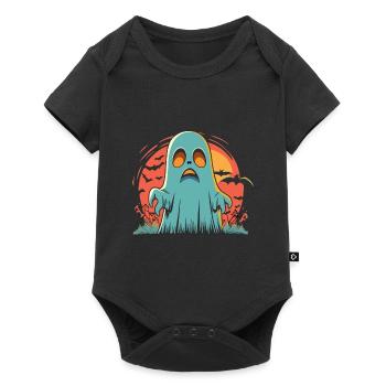 Halloween Ghost - Le cadeau effrayant parfait - Body à manches courtes Premium Bébé - noir - Devant
