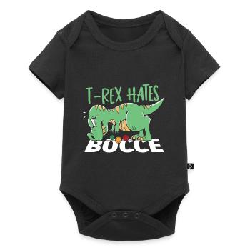 Bocce - Baby Premium short-sleeve bodysuit - black - Front