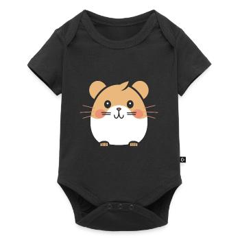 Cute Humor Little Hamster - Baby Premium short-sleeve bodysuit - black - Front