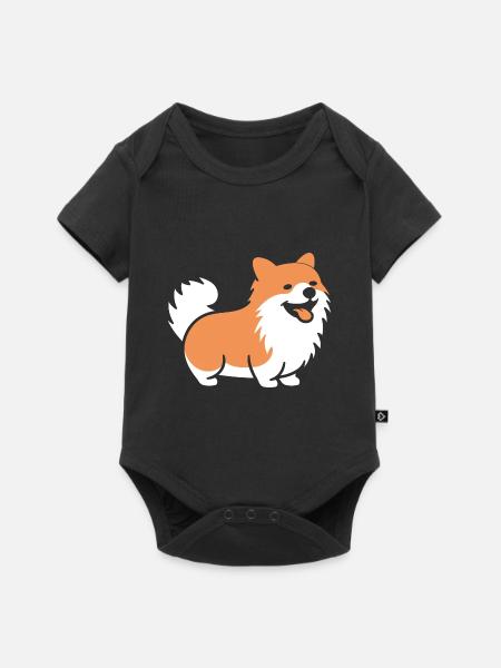 Spitz - Baby Premium Kurzarmbody - Schwarz