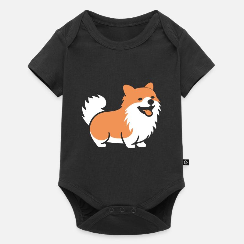 Spitz - Body à manches courtes Premium Bébé - noir