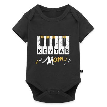 Keytar Keyboard Gift - Baby Premium short-sleeve bodysuit - black - Front
