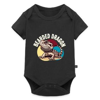 Bartagame Bartagamen Bearded Dragon - Baby Premium short-sleeve bodysuit - black - Front