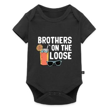 Brothers On The Loose Sibling Journey - Baby Premium short-sleeve bodysuit - black - Front