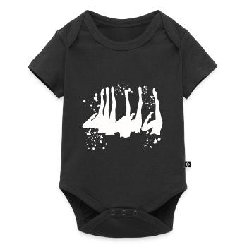 Artistic Swim Team Synchronschwimmen - Baby Premium Kurzarmbody - Schwarz - Vorne