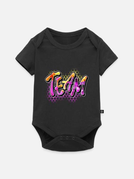 Team - Baby Premium Kurzarmbody - Schwarz