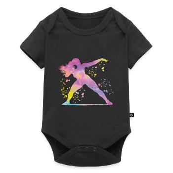 Lanceur de poids Colorsplash Lancer de poids - Body à manches courtes Premium Bébé - noir - Devant