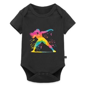 Lanceur de poids Colorsplash Lancer de poids - Body à manches courtes Premium Bébé - noir - Devant