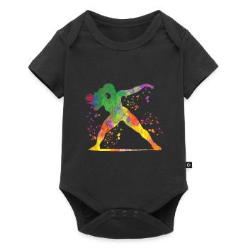 Lanceur de poids Colorsplash Lancer de poids - Body à manches courtes Premium Bébé - noir - Devant