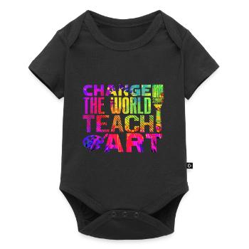 Art Teacher Change The World Teach Art - Baby Premium short-sleeve bodysuit - black - Front