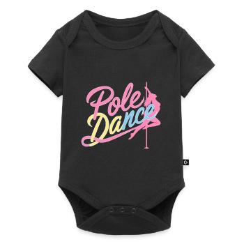 Pole Dance Pole Tänzerin Stangentanz - Baby Premium Kurzarmbody - Schwarz - Vorne