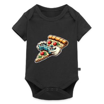 Pizza Gaming Gamer - Baby Premium short-sleeve bodysuit - black - Front